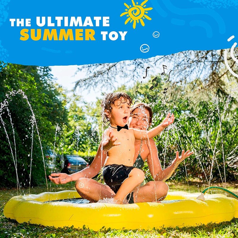 3-In-1 Sprinkler Voor Kids, Splash Pad, en Waden Zwembad Voor Leren-Kinderen Sprinkler Zwembad