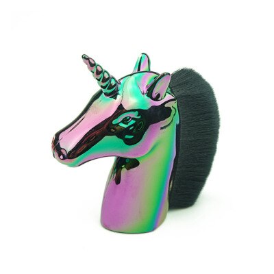 Unicorn Nail Dust Brush Colorful Remove Manicure Dust Brush Accessories: Colorful