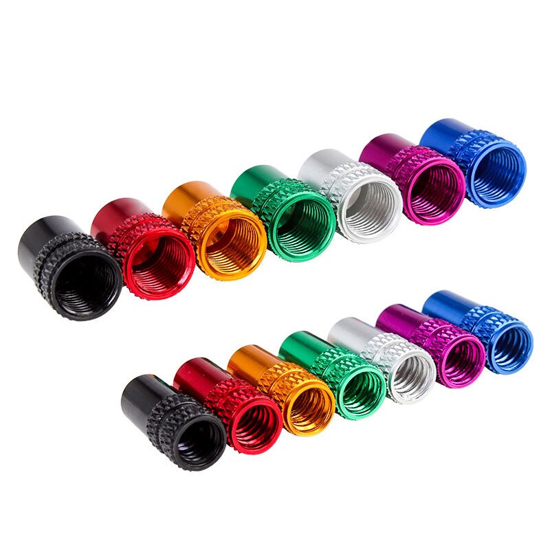 4pcs Aluminum Bicycle Tire Valve Cap Ultralight Mountain Road Bike Tyre Cap Schrader/Presta Tire Valve Protector MTB Accessories