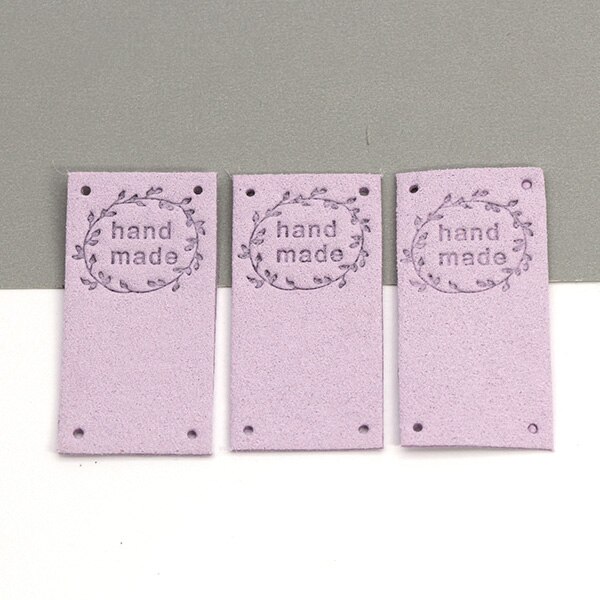 Ręcznie wykonane metka ze skóry wieniec metki dla odzież szyta ręcznie etykiety DIY czapki szalik kosz dodatki robić odzieży 20 sztuk 2.5x5CM: 10