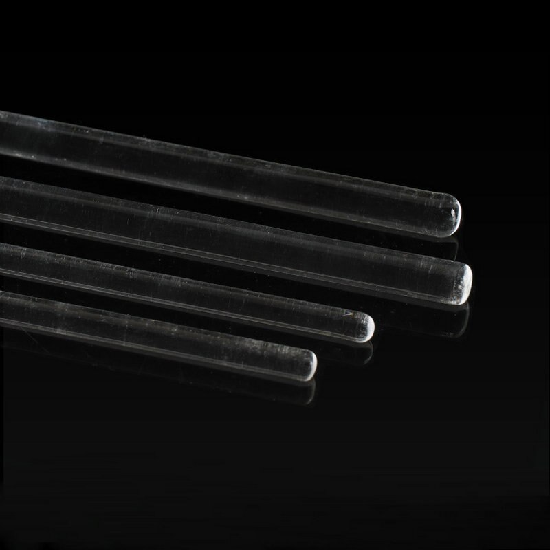 High Temperature Resistance Lab Borosilicate Glass Stirring Rod Beaker Dispensing Bar Diameter 4-10mm Length 150/200/250/300mm