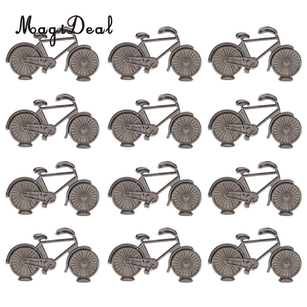 12pcs Metal Bicycle Bike Shape Name Number Memo Place Card Holders Wedding Birthday Party Banquet Table Decorations: Default Title