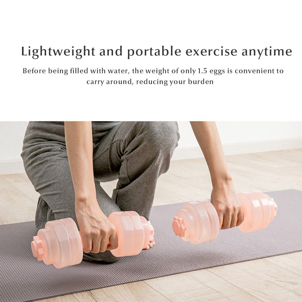 2PCS Portable Weight-Adjustable Water Dumbbells Home Gym Water Dumbbells Water-Filled Dumbbell Adjustable Water Filled Dumbbell