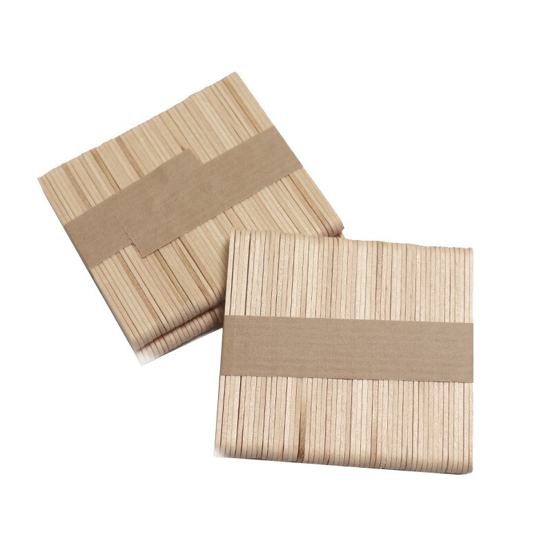 50 PCS Popsicle Stick Ice Cube Maker Cream Tools Model Special-Purpose Wooden Ice Cream Sticks Lollipop Mold Accessories