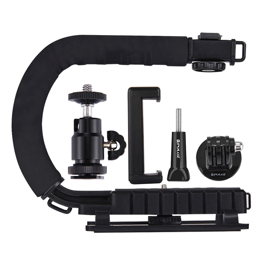 U-Shaped Portable Handheld photography Camera Holder Video Handle DV Bracket C-Shaped Steadicam Stabilizer Kit for SLR DV