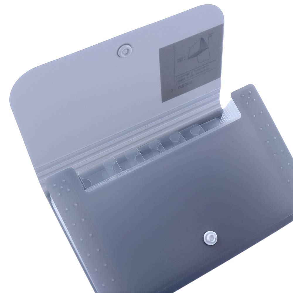 Plastic Filing Box Bill Folders Accordian File 13 Pockets Receipt File File Folder Document Organizer Expanding Wallet