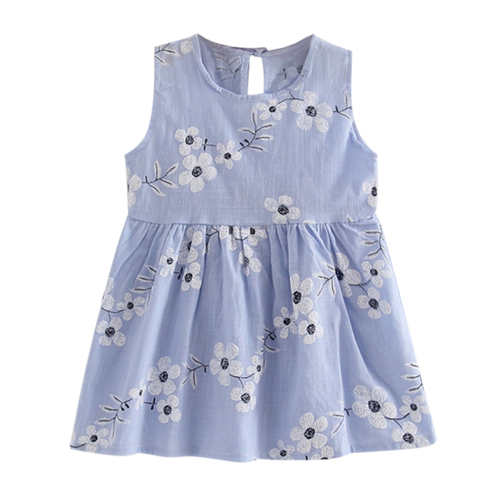 Baby Dress Summer Girls Infantile Dresses Cotton Children's Clothes Flower Style Kids Clothing Princess Dress