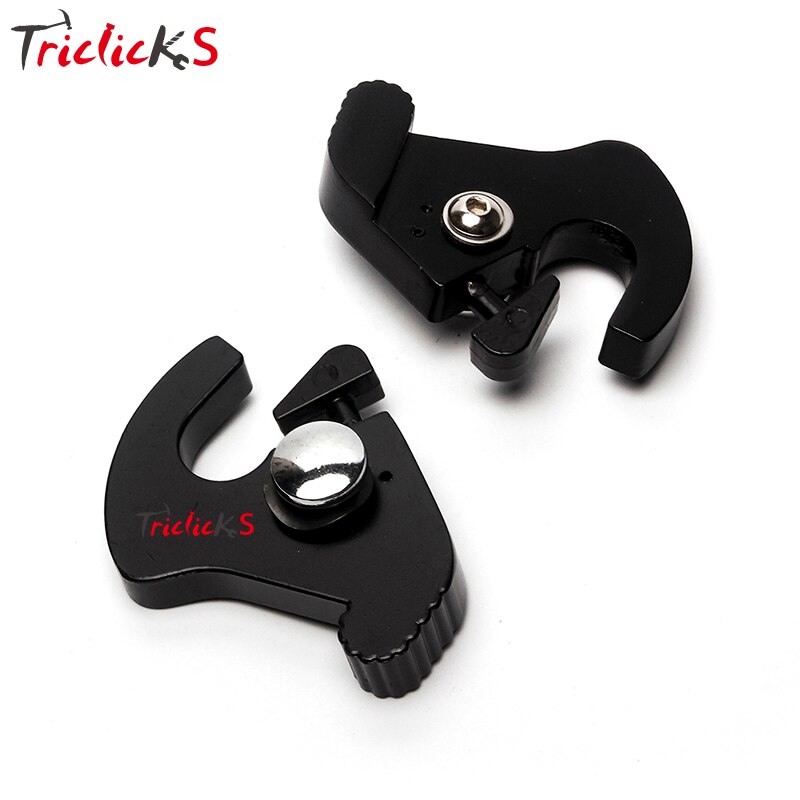 Triclick 2x Black Detachable Rotary Sissy Bar Luggage Rack Docking Latch Clip Kit CNC Motorcycle Trail Brackets Tool For Harley