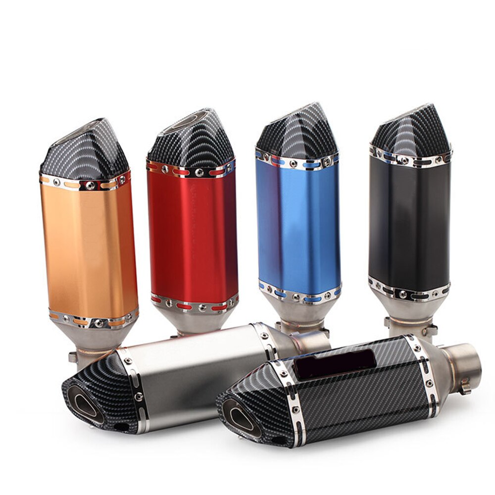 Universele Motorfiets Uitlaat Rvs Uitlaat Escape Voor Suzuki Gsx-r750 Gsr 250S Gsx-s125 Gsr 600 Gsx-s750 Gsr400