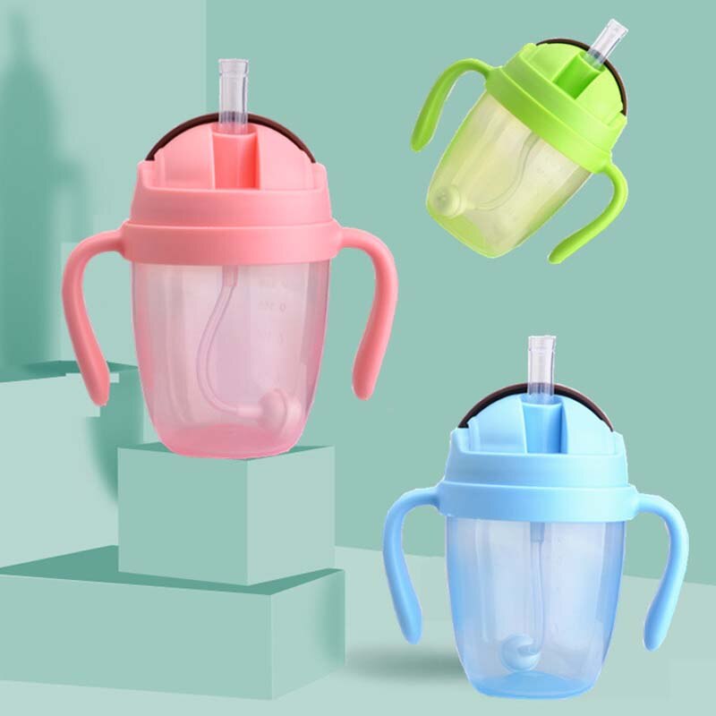Baby Bottle Wide Mouth Cartoon Chicken Bottle Anti-flatulence PP Penguin Bottle 300ml Baby Bottle
