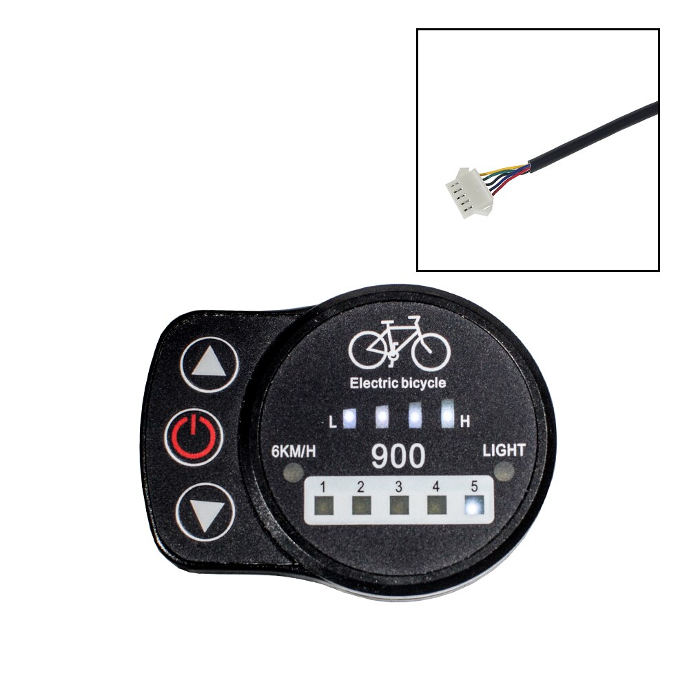 Okfeet Kt Led 900 S 900 Ebike Display Elektrische Fiets 36V 48V Led Display Voor Elektrische Fiets: 5 pin SM