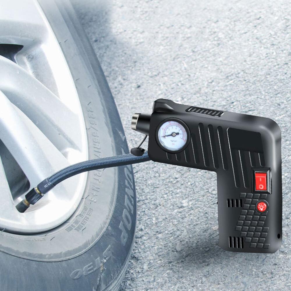 12V LED Portable Air Compressor Pump Tire for Electric Auto Car Bike Tire Inflator Pump