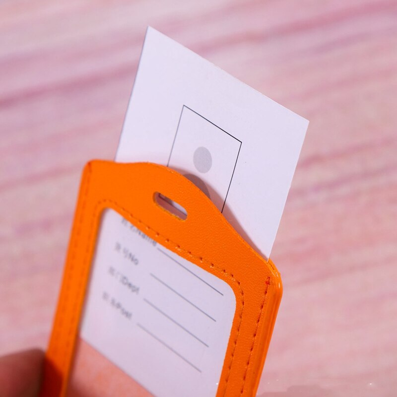 Work Card Student ID Card Holder Work Badge Card PU Card Case Card Holder with Retractable Badge Clip