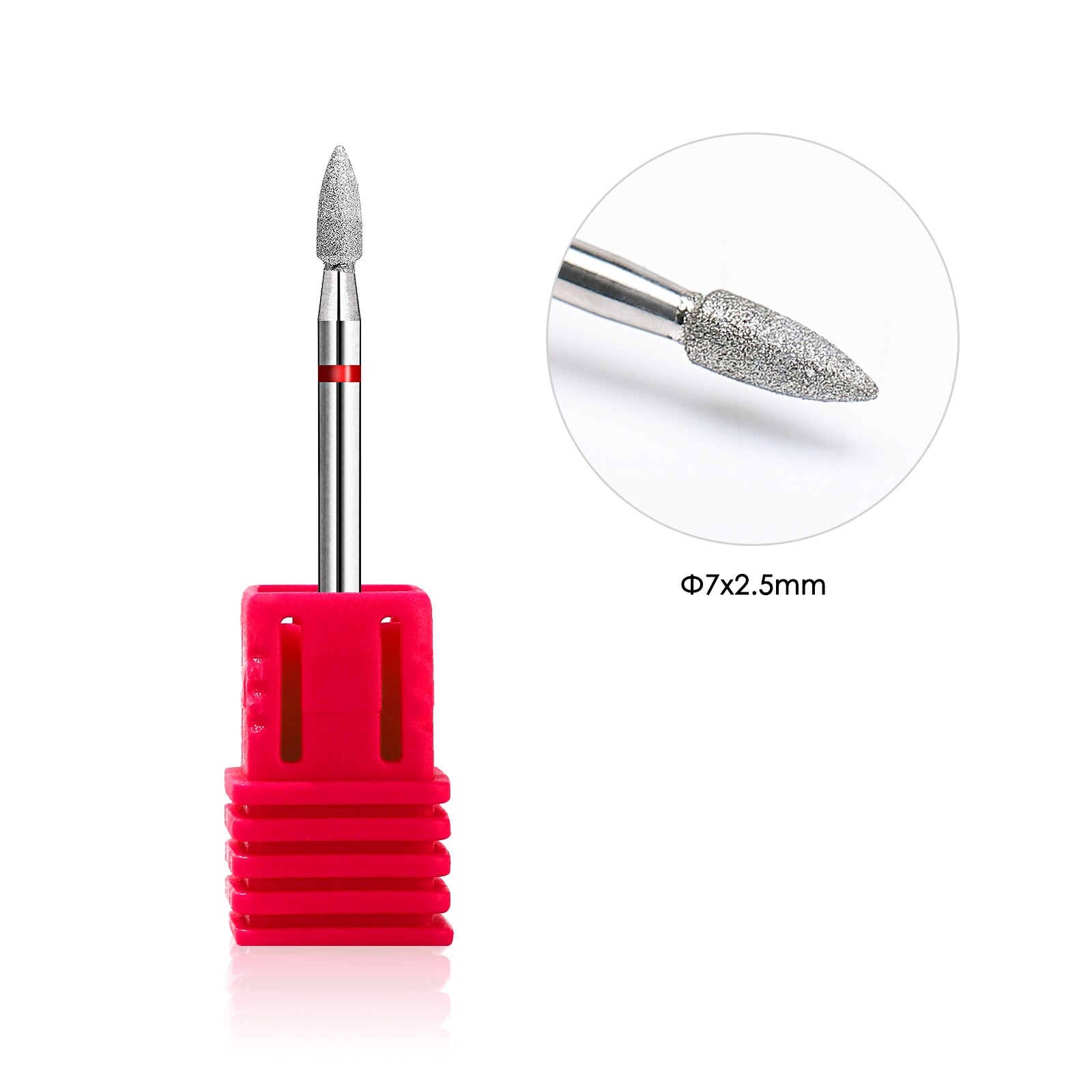BNG Cone Diamond Nail Drill Bit Rotary Electric Manicure Drills Milling Cutters Bits for Cuticle Remove Tools Accessories: G0306D-F