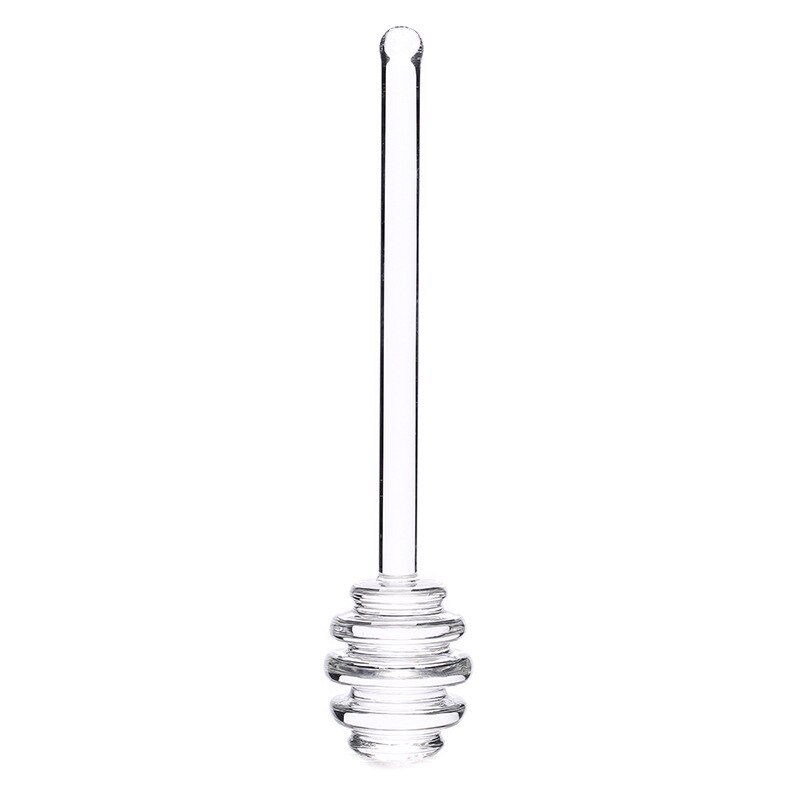 Luxe Transparant Glas Honing Pot Met Deksel En Dipper Keuken Gadget Dipper Stick Siroop Dispenser Server Keuken Accesoires: Honey Spoon