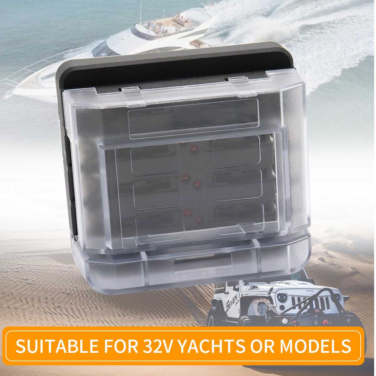 12P Negative Bus Bar with 4 Screws DC32V for ATP Fuse Blocks Plastic/Metal Heavy Negative Common Bus Bar Terminal Block Fuse box