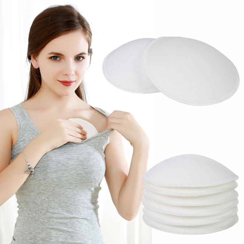 4 Stck Baby Fütterung Brust Pad Atmungs Waschbar Wiederverwendbare Anti Milch Überlauf Mutterschaft Pflege Pad