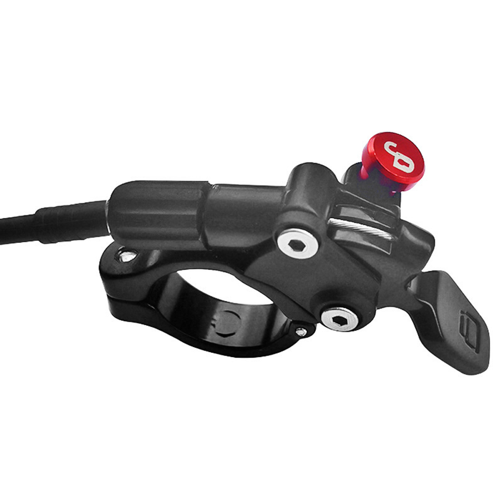 Levier De Verrouillage à Distance Pour Fourche VTT - Compatible RockShox, Suntour, FOX - Rouge/Bleu