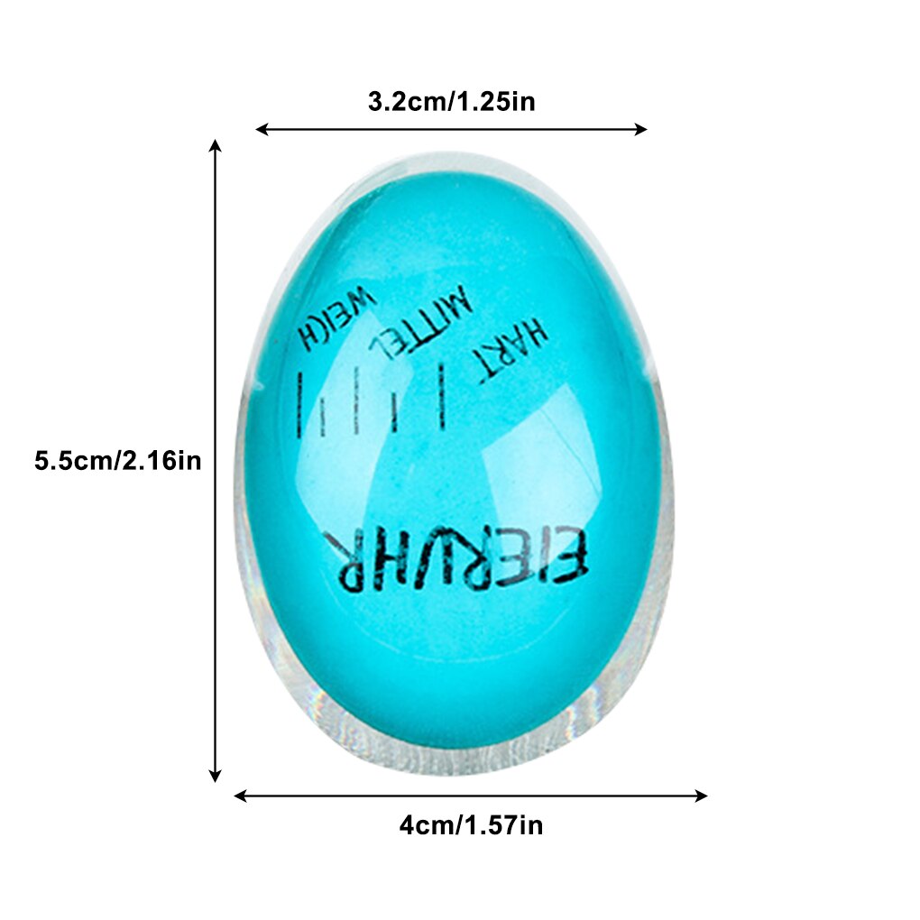 1pcs Egg Perfect Color Changing Timer Yummy Soft Hard Boiled Eggs Cooking Kitchen Eco-Friendly Resin Egg Timer Red timer tools: XQ66-5