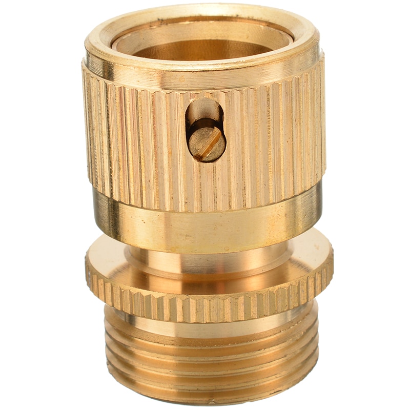 Grifo de latón de 3/4 pulgadas adaptador de conector rápido conectores de agua de jardín para sistema de riego