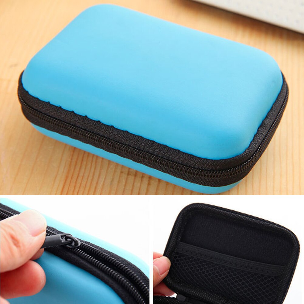 Portable Square/Rectangle Nylon Case USB Disk Earphones Storage Bag Organizer Case Charger data cable Organizer Case travel Case