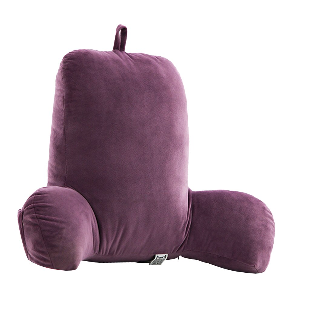 Large Bedrest Hollow Cotton Reading Pillow With Arms and Removable Cover for Home Office Back Pain Relief