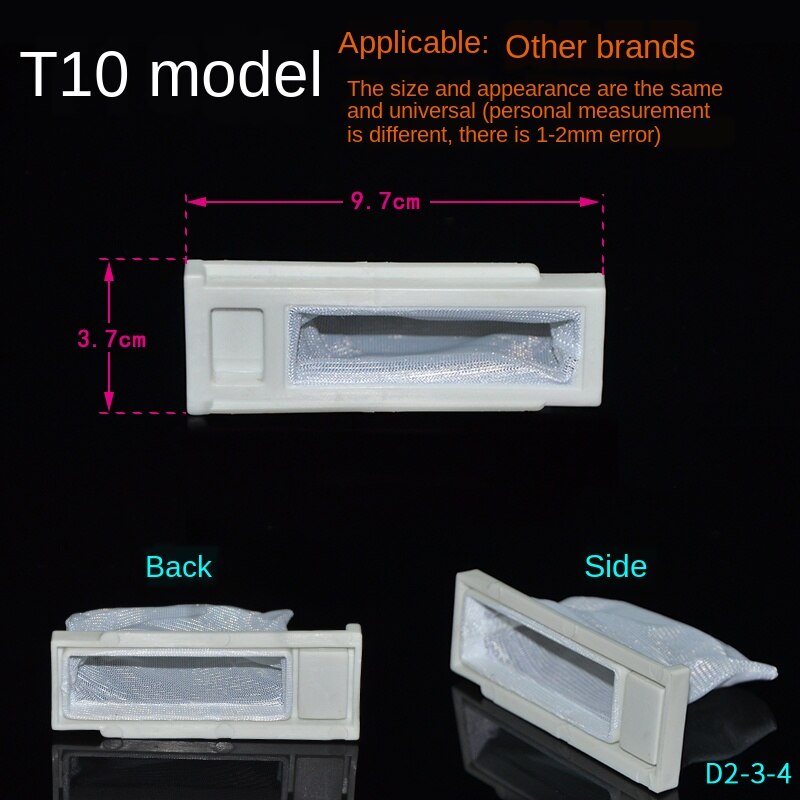 Automatische Semi-Automatische Pulsator Wasmachine Filter Doos Garbage Collection Doos Filter Filter Tas Reparatie Onderdelen: T10- washer Filter