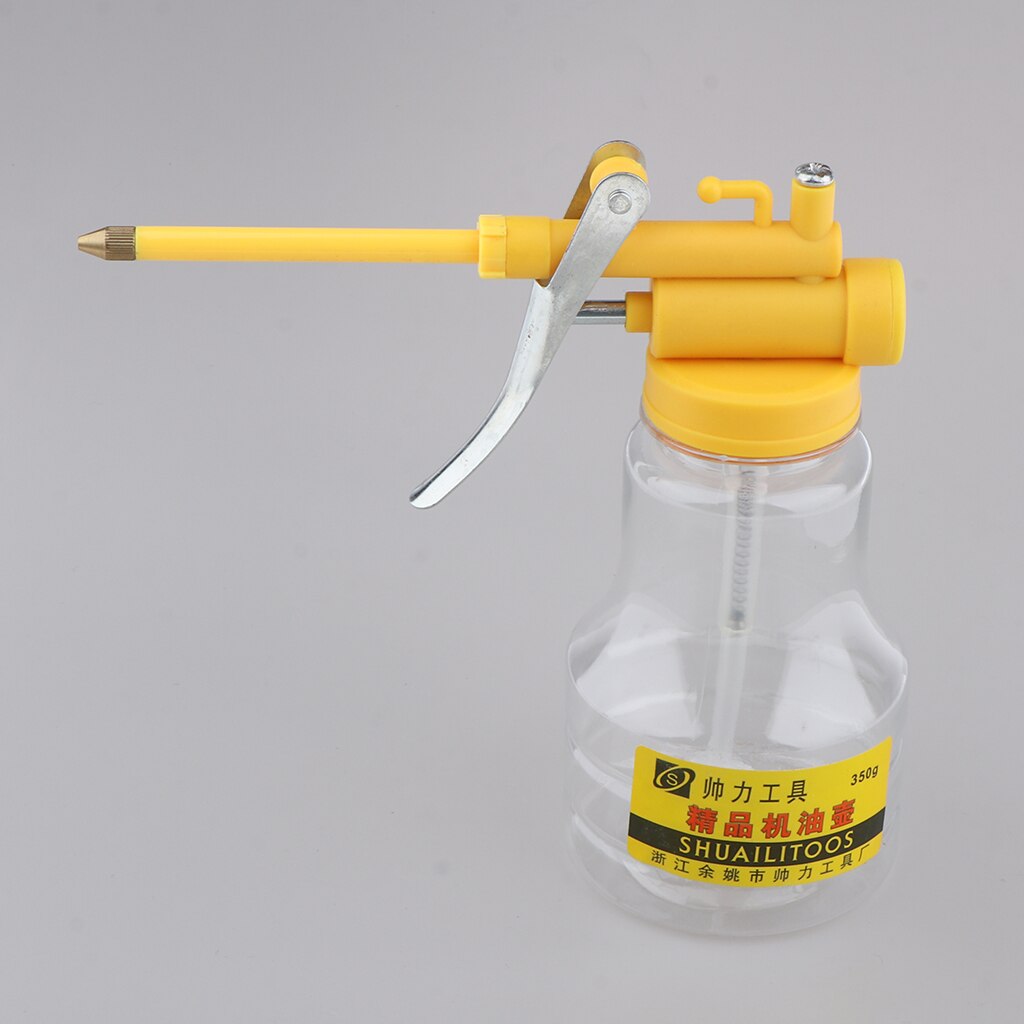 High Pressure Transparent Machine Oil Pot Can Kettle Bottles Vessel Oiler 350g