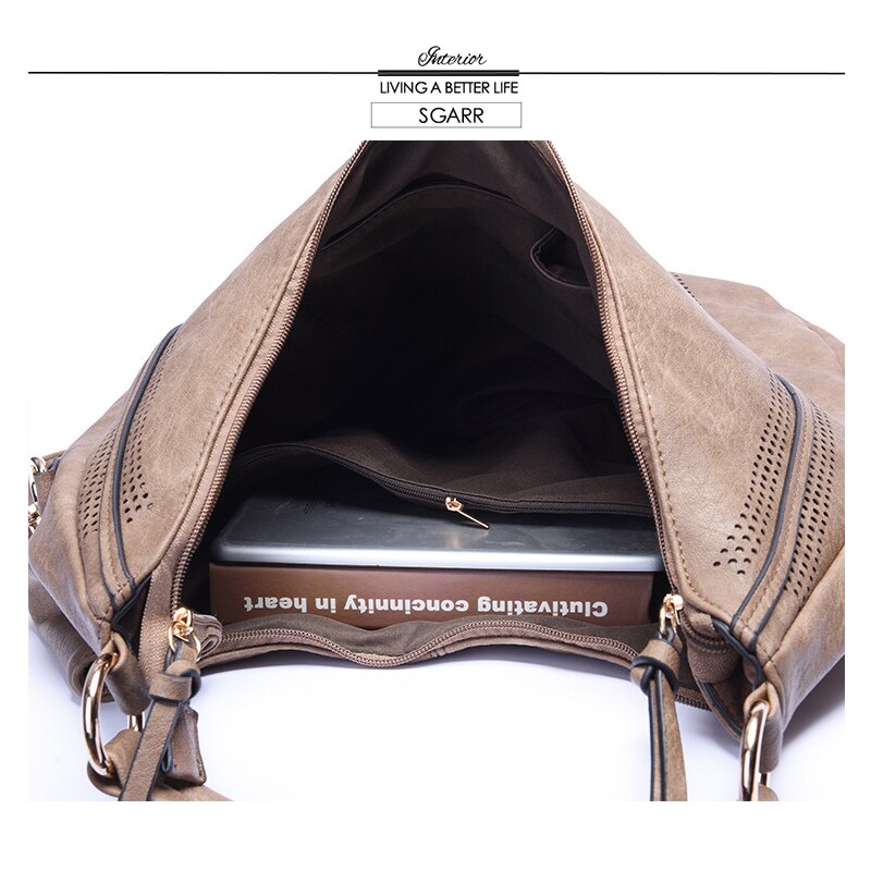 Women Pu Leather Handbags Large Capacity Ladies Shoulder Bag Messenger Bags Casual Female Tote Bag