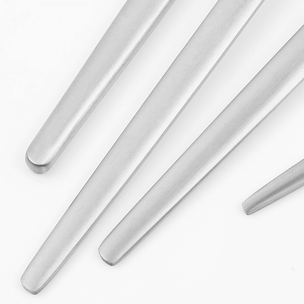 36 pièces or mat couverts ensemble de couverts en acier inoxydable vaisselle Dessert fourchette thé cuillère couteau argenterie cuisine vaisselle
