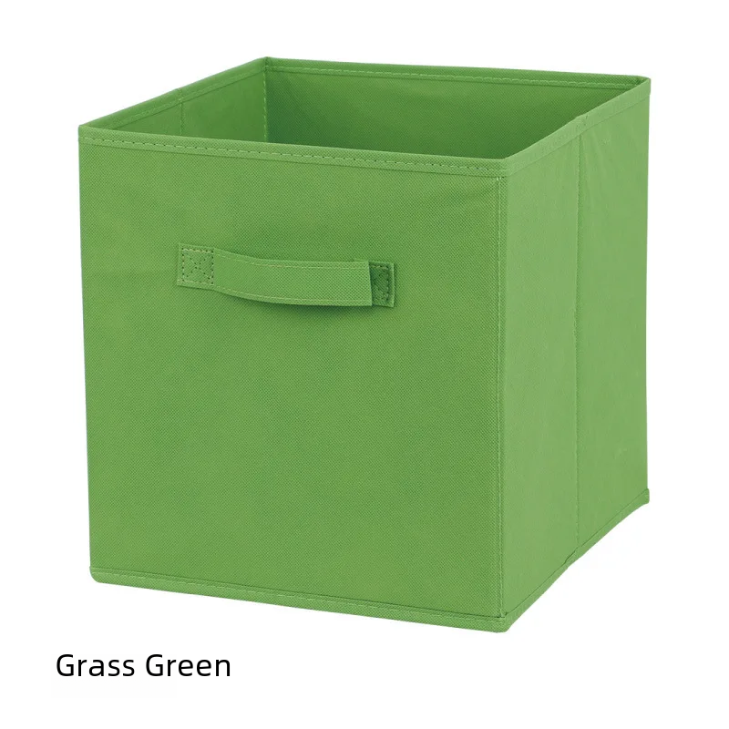 Fashionable Non-woven Fabric Storage Box No Lid Multi-functional Foldable Storage Box For Cabinet Organization: XS / WHITE