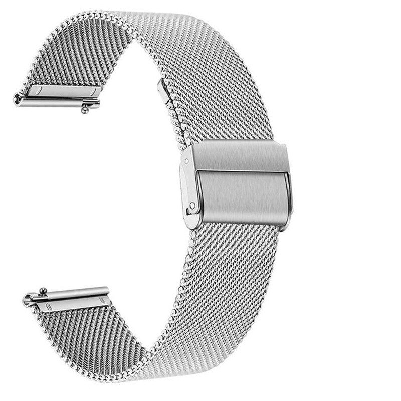 Drukknoop Metalen Horlogeband Voor Samsung Galaxy Horloge Actieve 2 44Mm 40Mm Roestvrij Stalen Horloge Band Polsband Riem