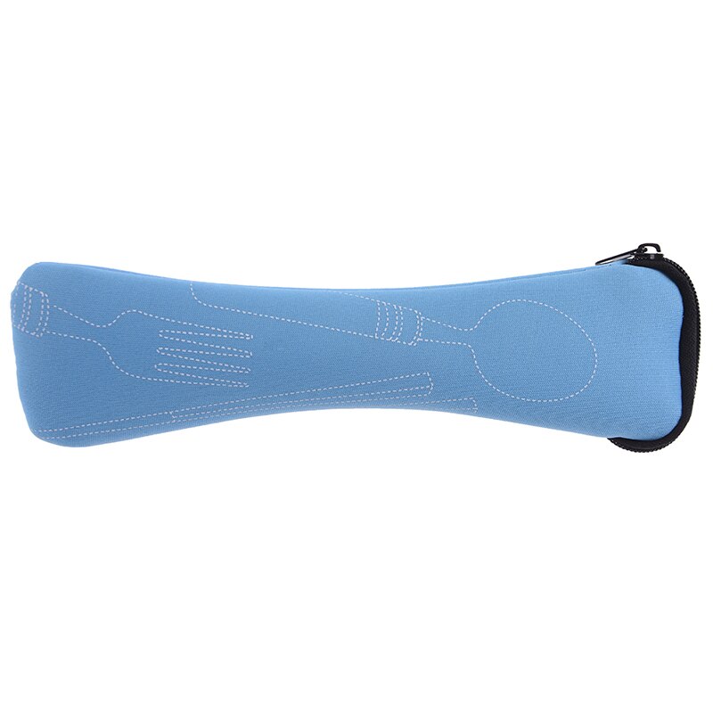 Portable Travel Camping Bag Cutlery Fork Poon Picnic Tool Storage Bag Bag: BL