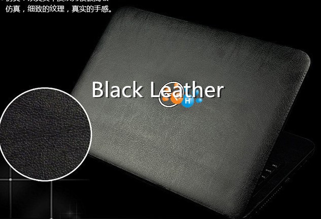 Carbon fiber Vinyl Skin Stickers Cover For DELL M3800 XPS 15-9530 XPS15-4737sLV 8947sLV 8949sLV 6847sLV 8950sLV L522X 15.6": Black leather