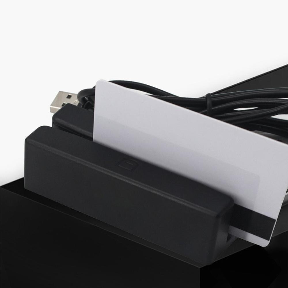 Universal Magnetic Card Reader MSR100 Stripe USB 3 Tracks Strip For Swipe Bar Code Reader