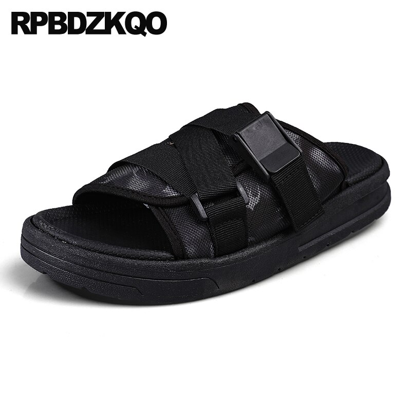 Mesh plus size herresko hjemmesko italienske sandaler strand udendørs native store slip on flot kendt mærke rem slides sommer 45
