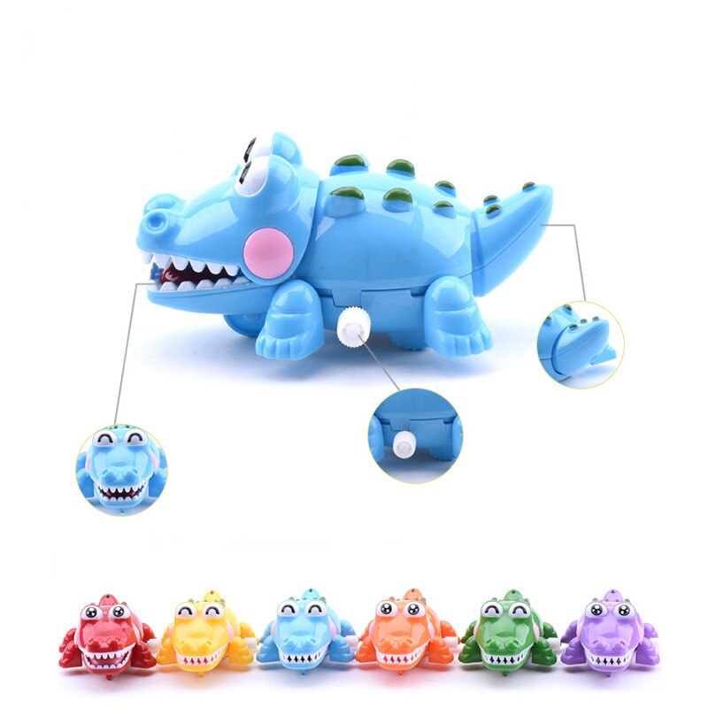 1PC Baby Children&#39;s Funny Wind-up Toys Kids Spring Clockwork Toy Mini Pull Back Cycling Pig/dinosaur/elephant/monkey Wind Up Toy: G-Random Color