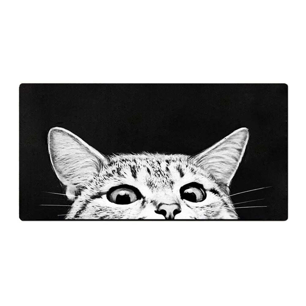 Extra Large Mouse Pad Flower Print Locking Edge Computer Gaming Mousepad Keyboard Laptop Cushion Office Home Desk Mats: 9 / 700x300x2mm