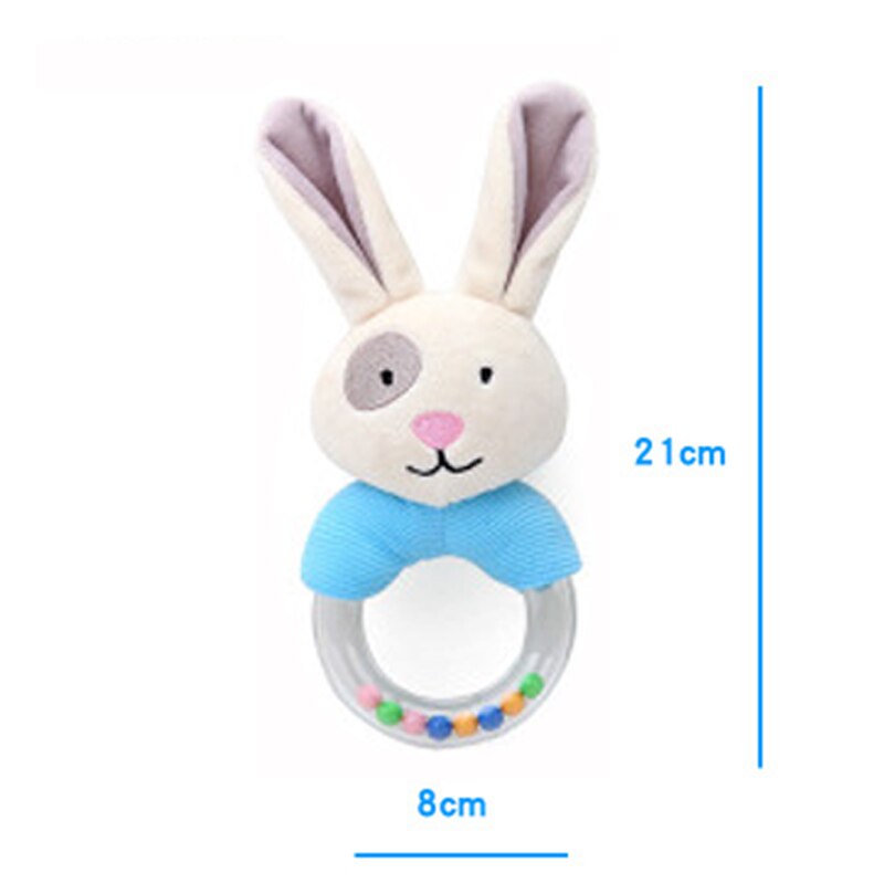 Montessori Rammelaars Dier Bed Bel Mobiles Peuter Speelgoed Crib Speelgoed Voor Kids Zachte Muzikale Educatief Pasgeboren Baby Rammelaars: SWJ002-BlueRabbit