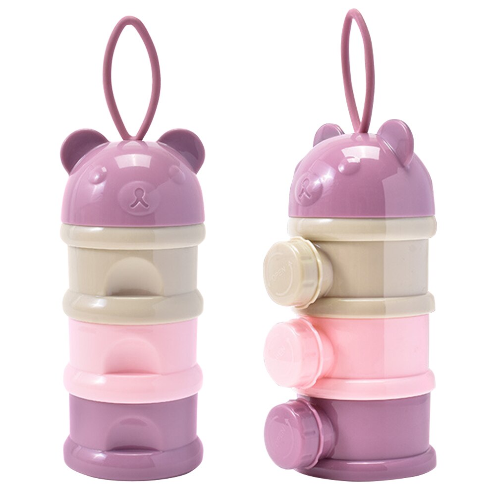 Baby Melkpoeder Voedsel Opslag Formule Dispenser Multifunctionele Drie Lagen Container Draagbare Leuke Herbruikbare Snack Box Schoon