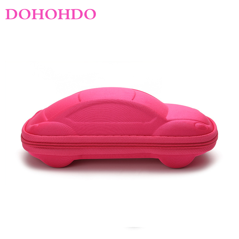 DOHOHDO 2022 Flexible Kids Eyeglasses Frame Glasses For Child Boys Girls Degree Myopia Optical Frames With Lanyard Square: pink case