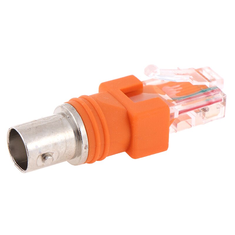 1pc BNC FEMALE Naar RJ45 Male Coax coax Barrel Koppeling Adapter RJ45 Om RF Connector