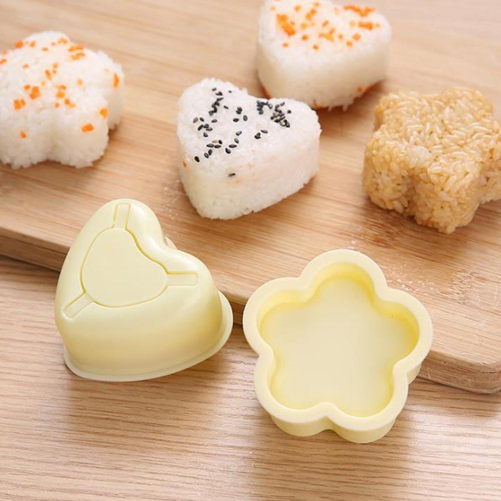 3PCS/Set DIY Sushi Mold Onigiri Rice Ball Food Press Triangular Sushi Maker Mold Japanese Home Kitchen Bento Accessories Tools