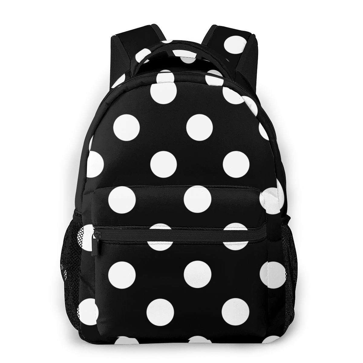 Black White Polka Dot Students Travel School Bags Backpack Womens Female Casual Backpacks: colour2