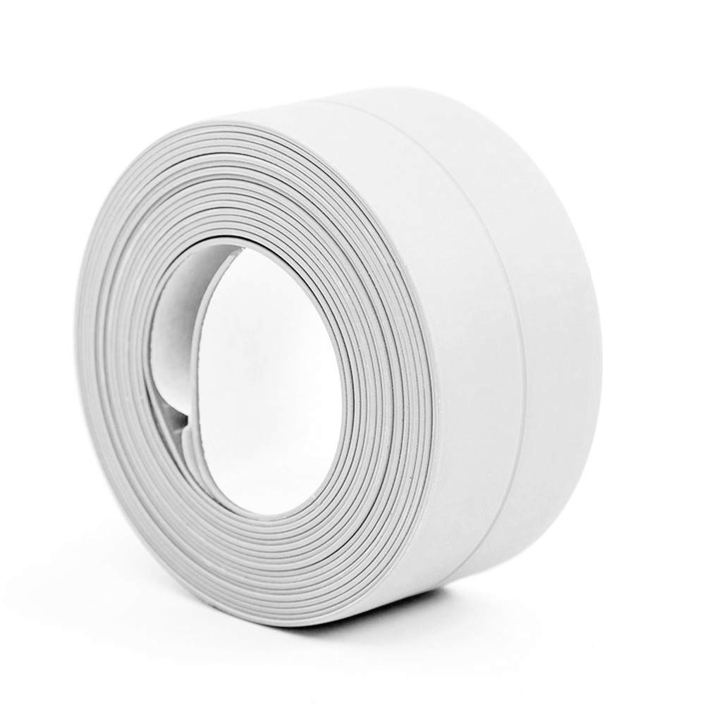 Waterproof Self Adhesive PVC Sealant Tape for Bathtub Toilet Sink Countertop Shower Tile Bathroom Kitchen Leak Proof Durable Cau