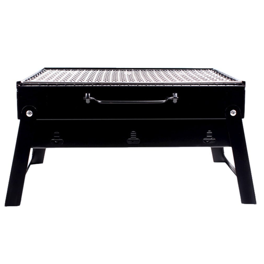 Parrilla de barbacoa portátil ultraligera de acero inoxidable plegable y de fácil almacenamiento para Camping y fogata