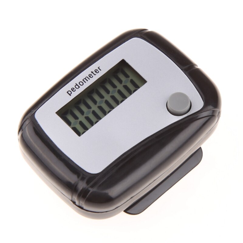 Podómetro LCD para correr, contador de calorías al caminar, contador de pasos, plástico ligero, Fitness, correr, podómetro con Clip colgante
