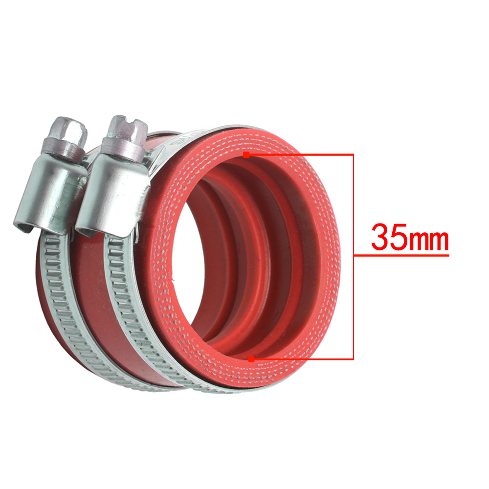 Adaptador de goma para carburador de motocicleta, 35mm, 40mm, 42mm, 45mm, tubo de entrada, accesorios de motocicleta para PWK KEIHIN OKO KOSO: Multicolor