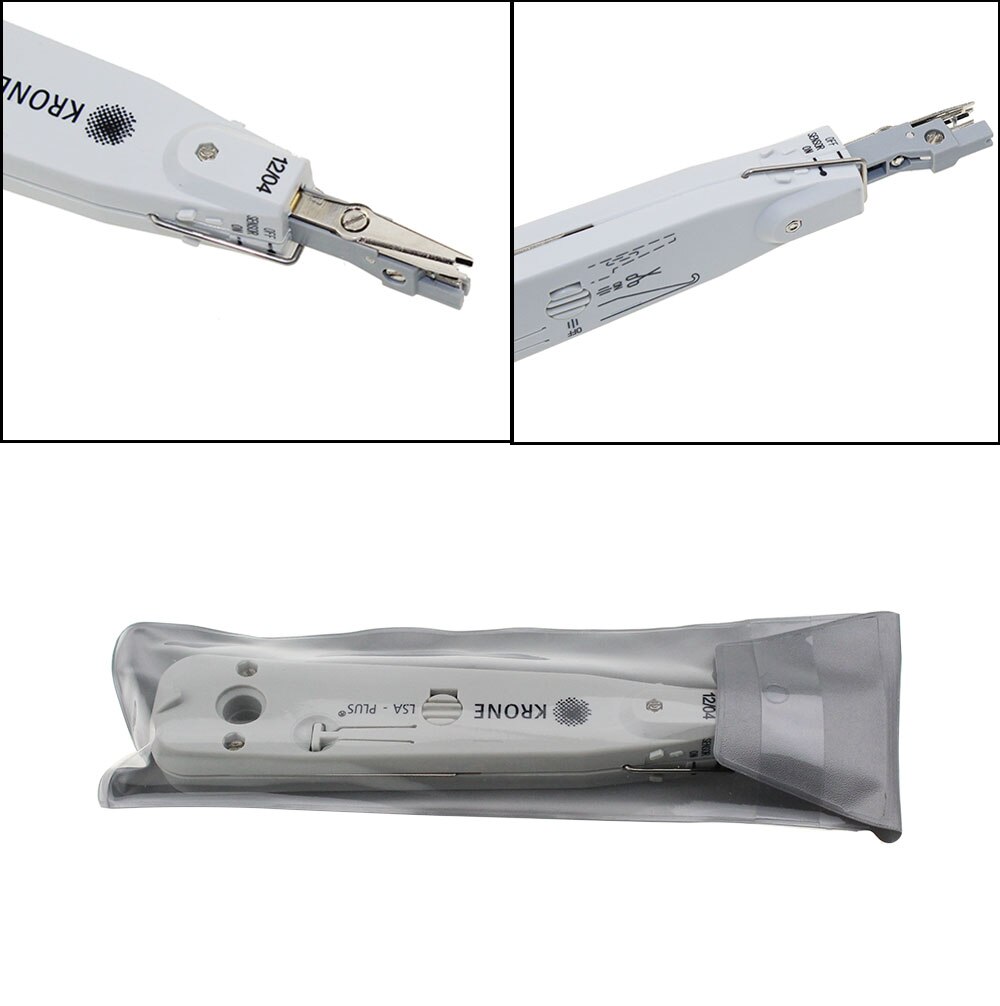 10 stk krone lsa-plus punch down værktøj med sensor til ethernet lan netværk kat 5 rj45 telecom telefon ledning  rj11 kabel patch panel