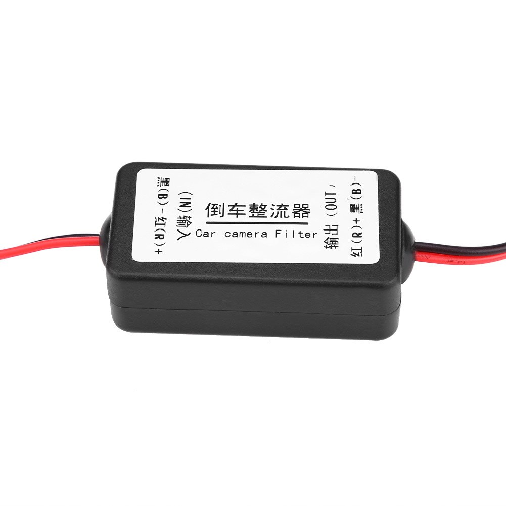 Caméra de recul pour voiture, relais de puissance 12V, régulateur de relais, condensateur, connecteur de filtre